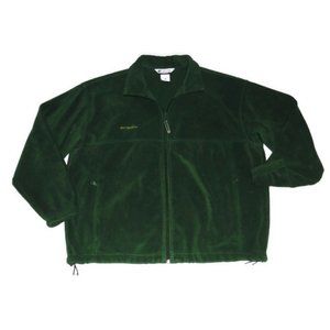 Columbia Green Fleece Zip Up Sweater XXL